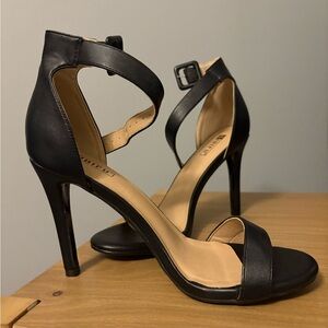 Amazon Black Strappy Heels